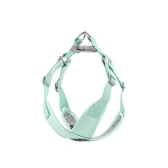 Small Dog Harness X-Shape Summer Macaron Dog Harness and Leash Set Breathable Choke Free No Pull Puppy Vest Harness for Yorkies