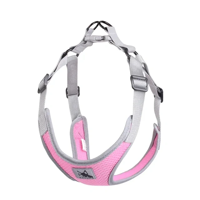 Pet Dog Harness Mesh Breathable Summer Pet Puppies Reflective Dog Cat Vest Harness Dog Soft Chest Strap for Small Medium Dogs