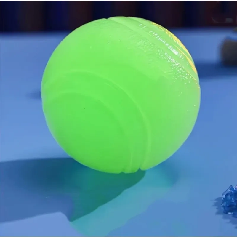 Glow-in-the-Dark Rubber Dog Ball - Durable, Bite-Resistant Chew Toy for All Breeds Interactive Play & Dental Health, Medium Size