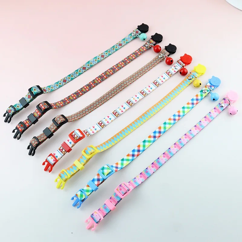 Airtag Cat Collar with Bell Adjustable Breakaway Pet Collars Safety Buckle & Silicone Air Tag Holder Case with Airtag Pet Collar