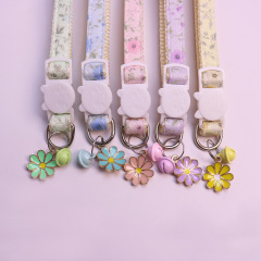 Floral cat collar