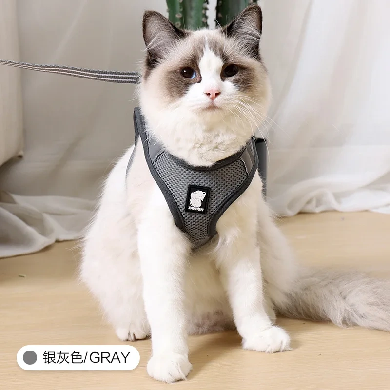 Breathable and Resistant Cat Traction Cat Leads Cat Harness on Pet Leash Products