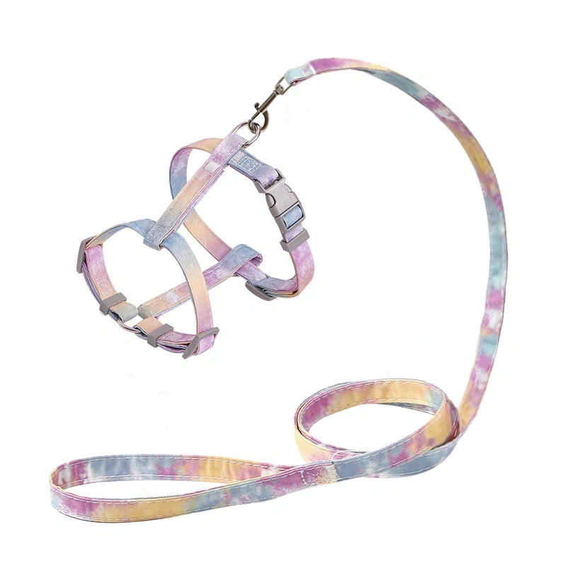 Cat Harness and Leash Set Adjustable Escape Proof Pet Harness for Kitten Outdoor Walking Cat Collar Lead Leash Pet Supplies
