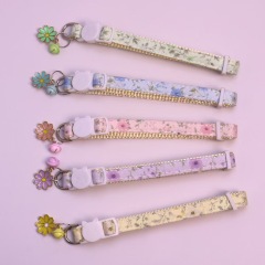 Floral cat collar