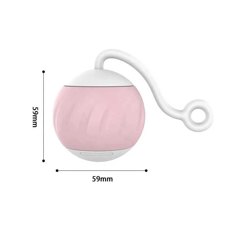 New Fashionable Rolling Electric Cat Ball Luminous Automatic Smart Cat Playing Toy Silicone Interactive Pet Movement Toy