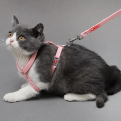 Fashion Cat Leash Anti-break Cat Chain Pet Cat Walk Tie Cat Collar Kitten Suspender I-shaped Vest Harness Cat accessories Pet