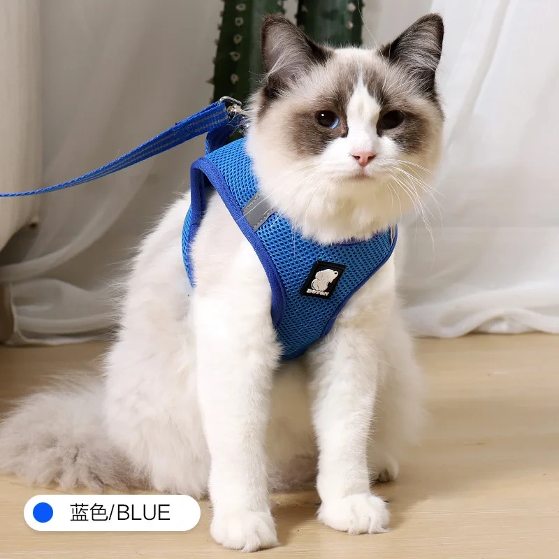 Breathable and Resistant Cat Traction Cat Leads Cat Harness on Pet Leash Products