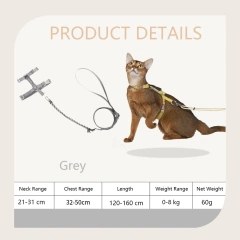 No Pull Small Dog Harness and Leash Set Puppy Soft Vest Harness Neck Chest Adjustable Reflective Lightweight Harness Anti-Twist