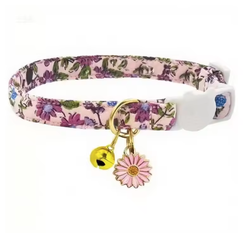 Cotton Cat Collar Breakaway Cats Collars with Bell