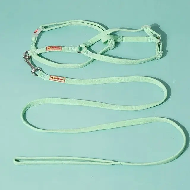 Fashion Cat Leash Anti-break Cat Chain Pet Cat Walk Tie Cat Collar Kitten Suspender I-shaped Vest Harness Cat accessories Pet