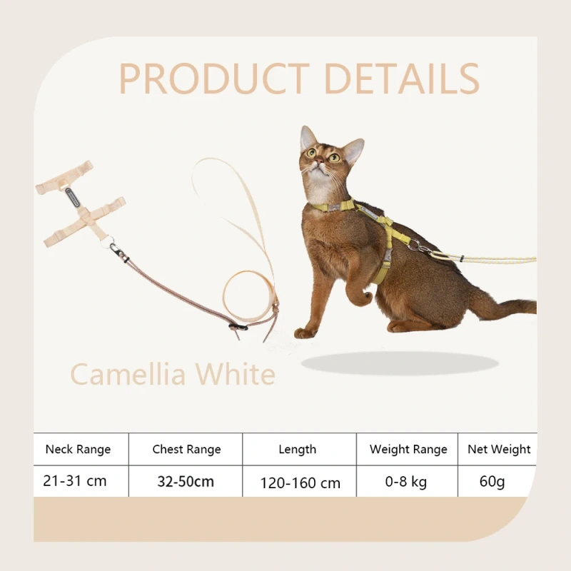 No Pull Small Dog Harness and Leash Set Puppy Soft Vest Harness Neck Chest Adjustable Reflective Lightweight Harness Anti-Twist