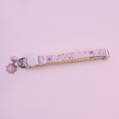 Floral cat collar