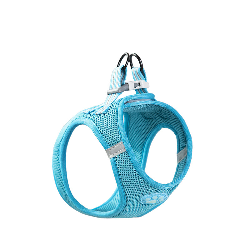 Pet glow-in-the-dark paw print harness