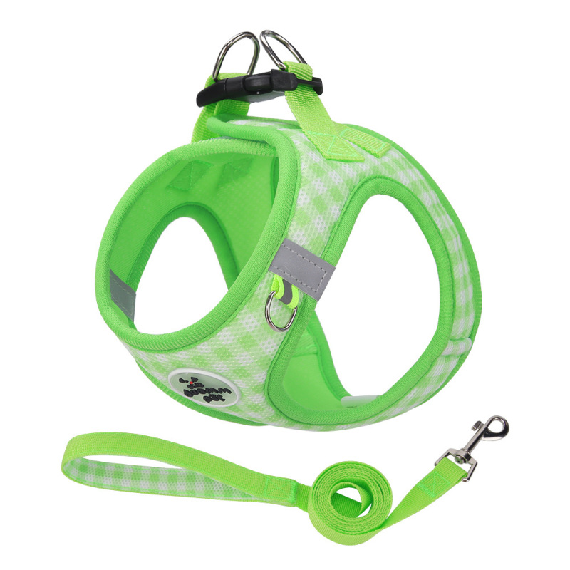 Pet Harness Cat Leash  Outdoor Breathable Reflective Cat Chest Strap