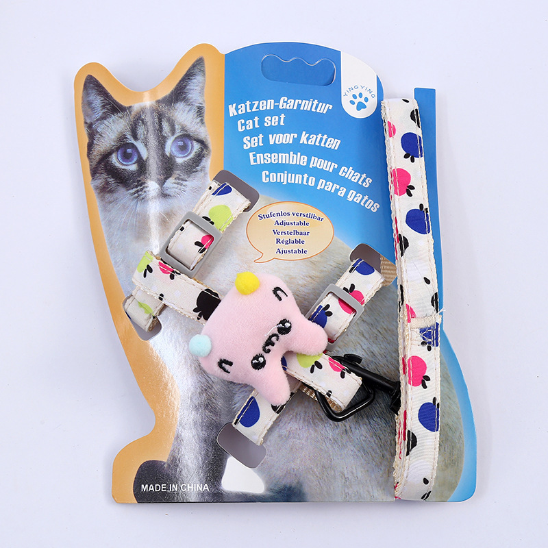 Cat-themed Chest Strap Set