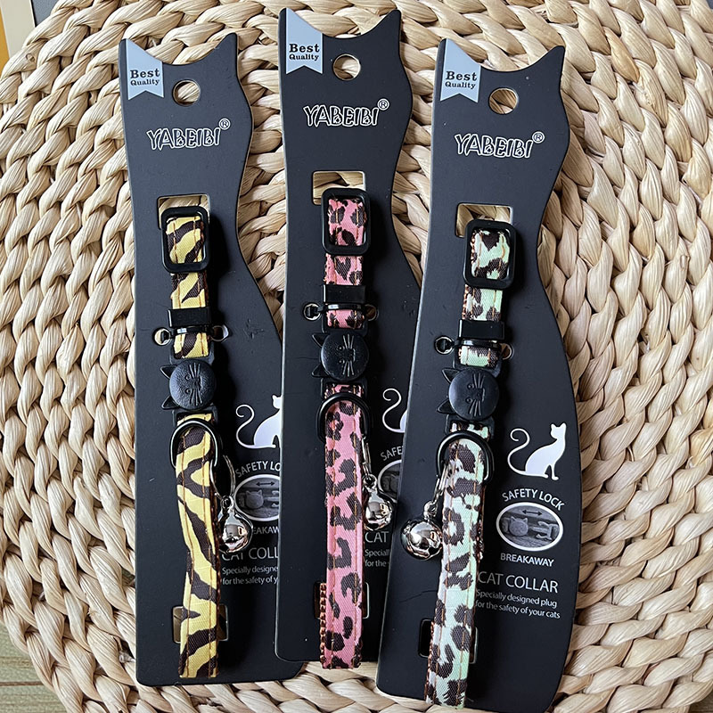 Safety Buckle Snakeskin Grey Collar Plain Cat With Flower