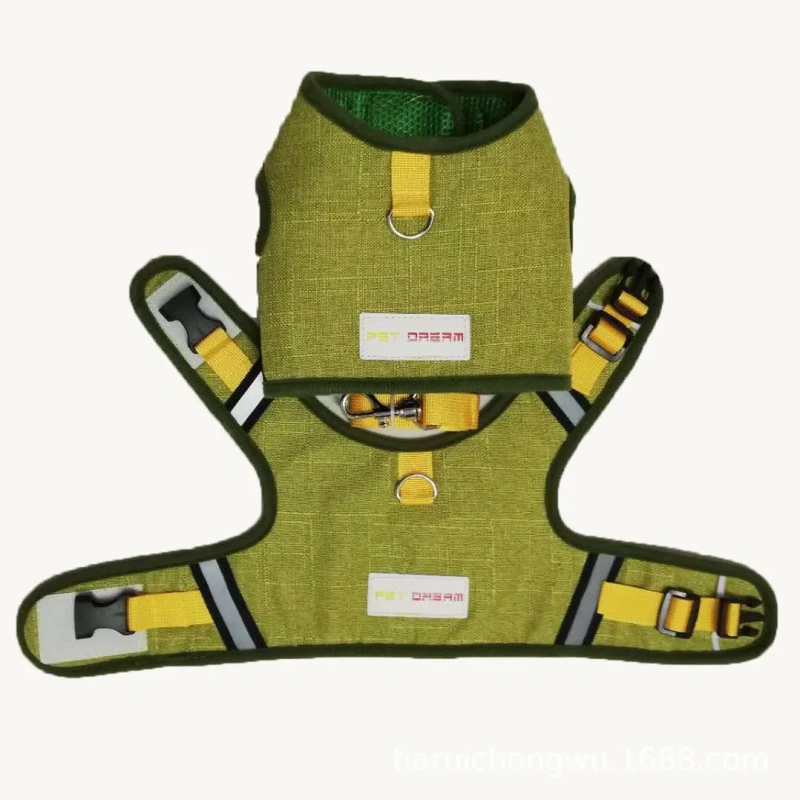Stocked Breathable Mesh Firm Tactical Soft Pet No Pull Adjustable Dog Harness