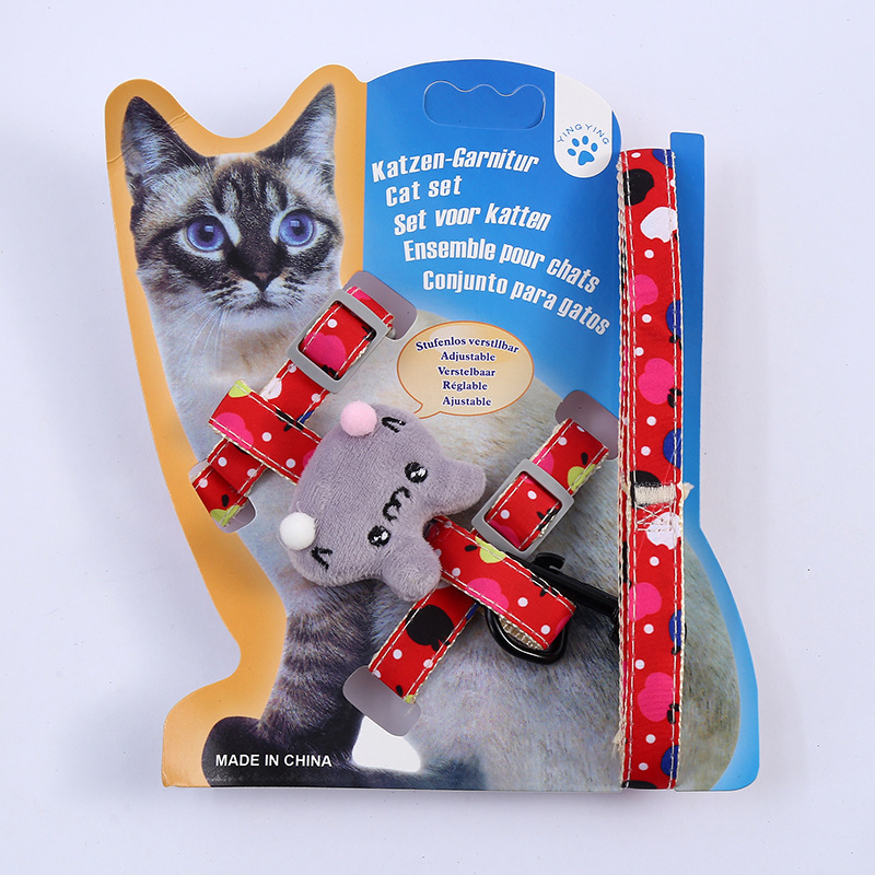 Cat-themed Chest Strap Set