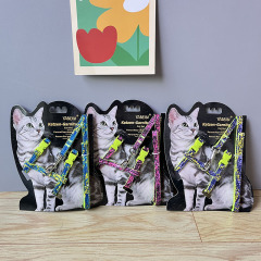 Cat Pet Harness Nylon Adjustable Cat Leash Harness Set