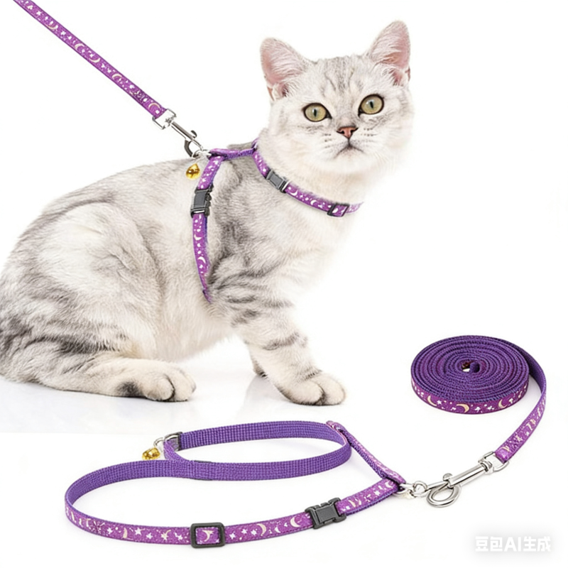 Cat glow-in-the-dark chest strap