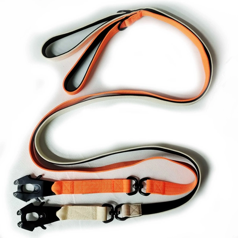 Wholesale Luxury Designer Heavy Duty Custom Nylon Strong Dog Leash Tactical Combat Lead with Frog Clip Animal Pattern Padded