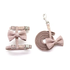 Adjustable Cats Harness Breakaway Cat Harness Leash Cotton Strap Collar with Leads for Kitten Puppy Small Dogs Walking