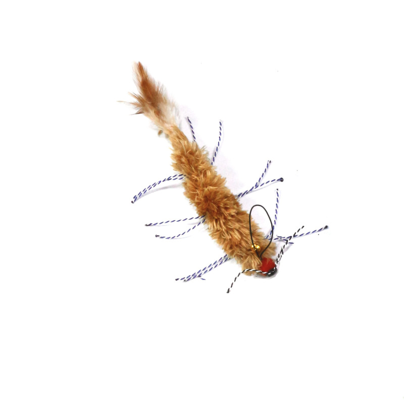 Handmade Simulation  Replacement Heads Cat Toy Fly Insect Feather