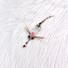 Handmade Simulation  Replacement Heads Cat Toy Fly Insect Feather