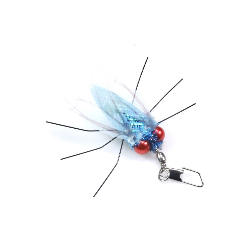 Handmade Simulation  Replacement Heads Cat Toy Fly Insect Feather