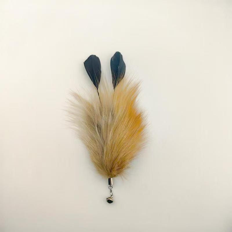 Fox fur feather replacement head