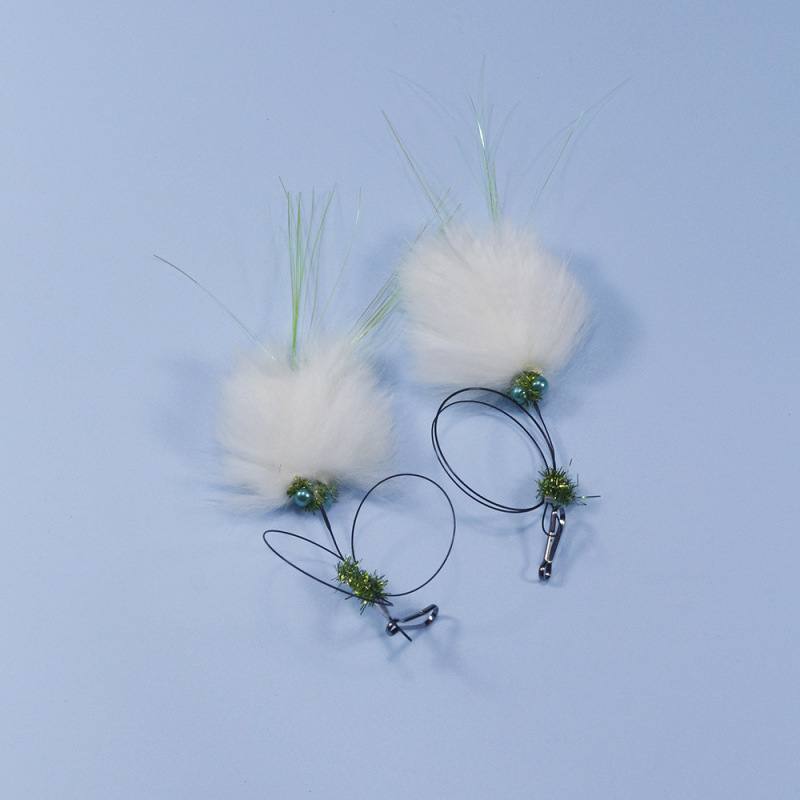 Real rabbit fur replacement head