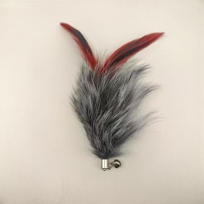 Fox fur feather replacement head