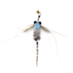 Handmade Simulation  Replacement Heads Cat Toy Fly Insect Feather