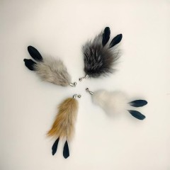 Fox fur feather replacement head