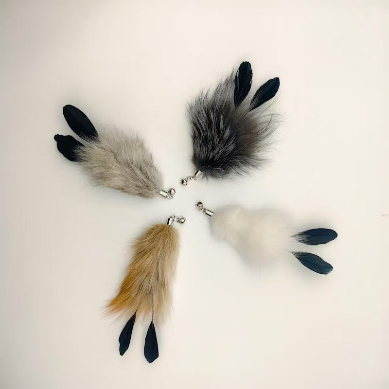 Fox fur feather replacement head