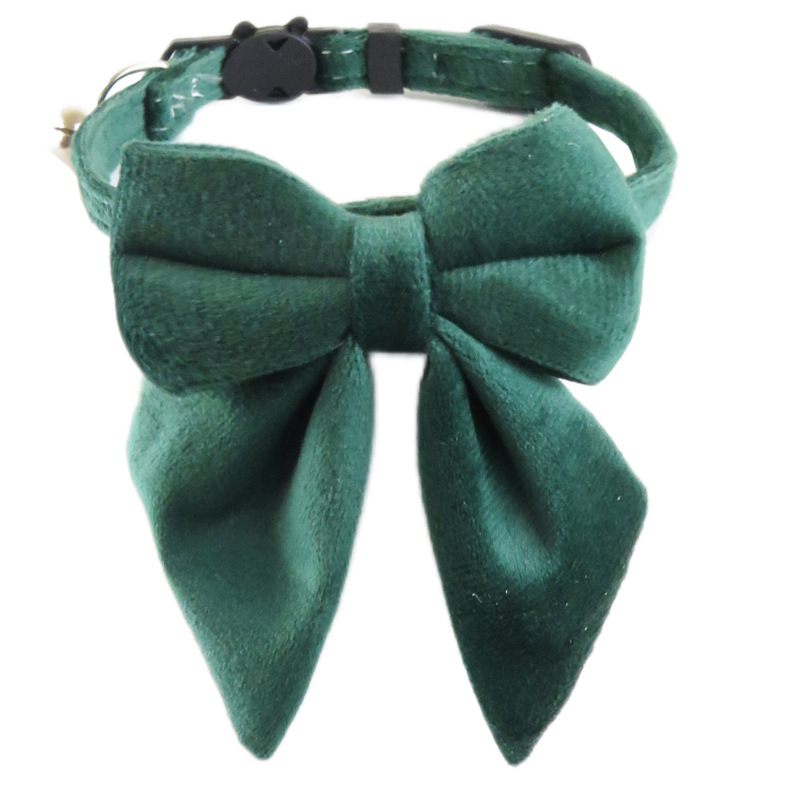Cat Collar with Bell Cute Ruffle Skirt Design Soft Adjustable Kitten Neck
