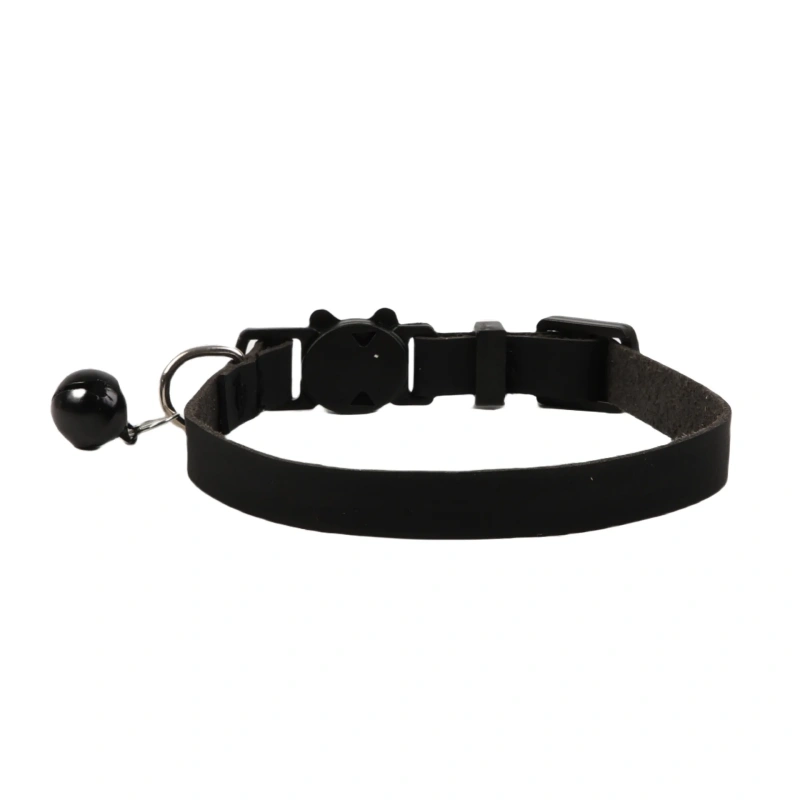 New Pet Supplies Macaron Soft Pu Collar Top Layer Leather Ornament for Dogs Cats