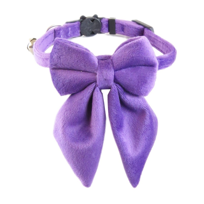 Cat Collar with Bell Cute Ruffle Skirt Design Soft Adjustable Kitten Neck