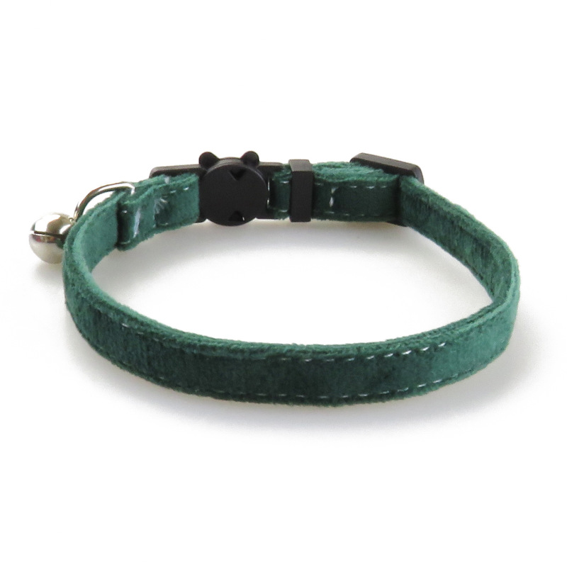 Cat Collar with Bell Cute Ruffle Skirt Design Soft Adjustable Kitten Neck