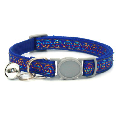 pet Collar Soft Durable Nylon Puppy Print Quick-Release Buckle