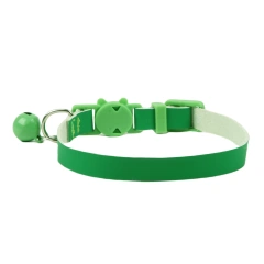 New Pet Supplies Macaron Soft Pu Collar Top Layer Leather Ornament for Dogs Cats