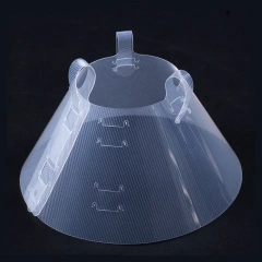 Transparent Pet Elizabethan Collar Dog Ne Circle with Traction Rope Anti-Bite Anti-Li Protective Headset  Dog Collar