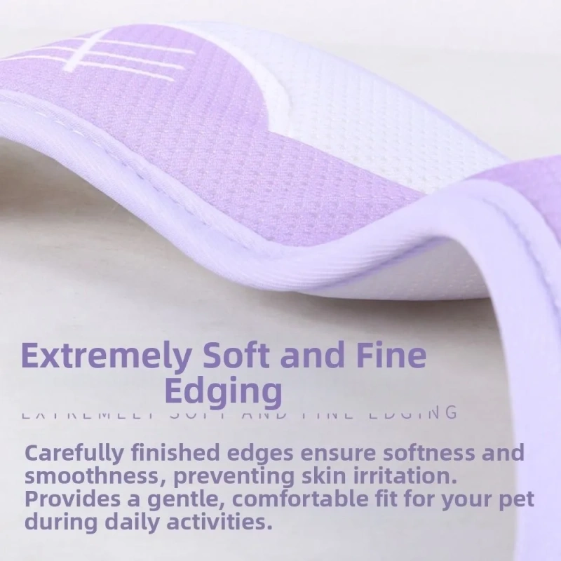 Cartoon Pet Elizabeth Circle 3D Flower Printing Pet Protective Cover Soft Mesh Anti-Bite Dog Recovery Collar Postoperative Care
