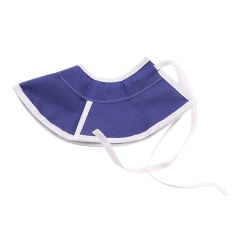 Cat Elizabeth Collar Non-Woven Fabric Breathable Lightweight Size S Adjustable Comfortable Pet Collar for Surgery Recovery