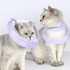 Pet Cat Dogs Health Recovery Elizabethan Cotton Filling Collar Protective Medical Cone E- Collar for Dog and Cat Pet Collar