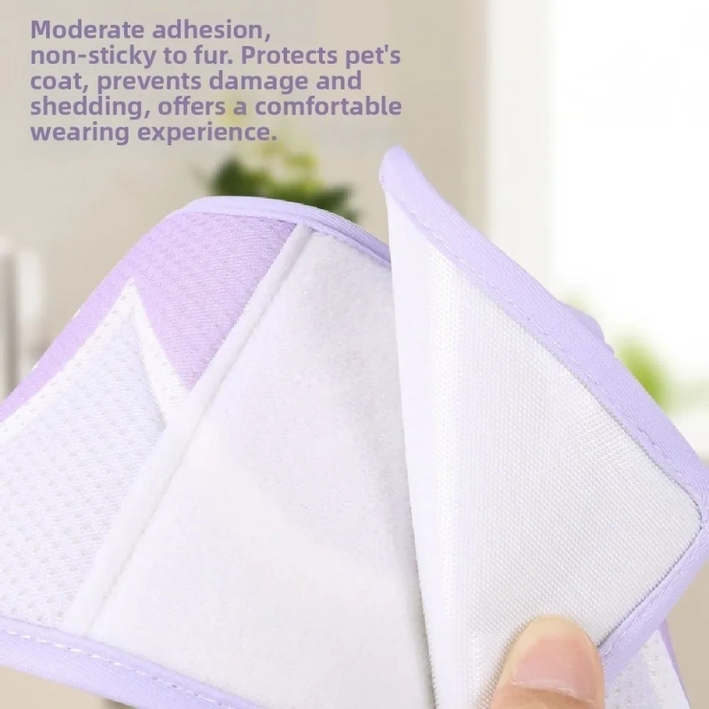 Cartoon Pet Elizabeth Circle 3D Flower Printing Pet Protective Cover Soft Mesh Anti-Bite Dog Recovery Collar Postoperative Care