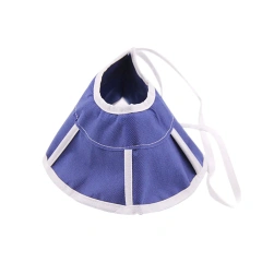 Cat Elizabeth Collar Non-Woven Fabric Breathable Lightweight Size S Adjustable Comfortable Pet Collar for Surgery Recovery