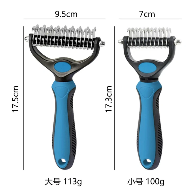 Hot Double Toothed Dog, Cat, Pet Hair Comb; Pet Grooming Device; Convenient To Carry