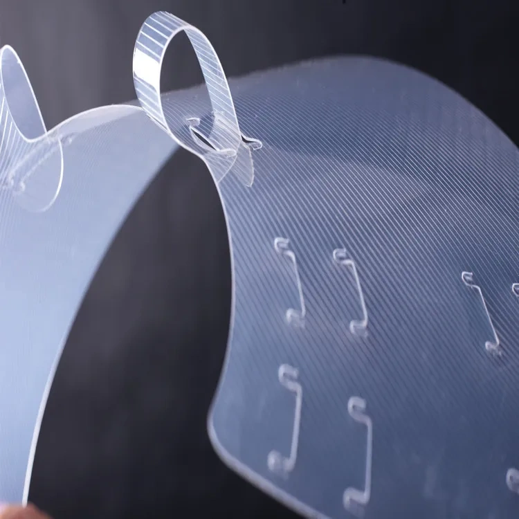 Transparent Pet Elizabethan Collar Dog Ne Circle with Traction Rope Anti-Bite Anti-Li Protective Headset  Dog Collar