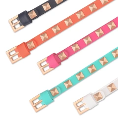 New Cat Collar Cat Accessories Gold Rivet Solid Color Leather Cat Collar Pets Accessories Wholesale